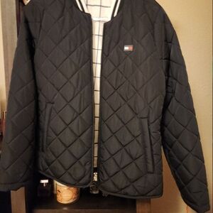 Tommy Hilfiger Black Quilted Bomber Jacket